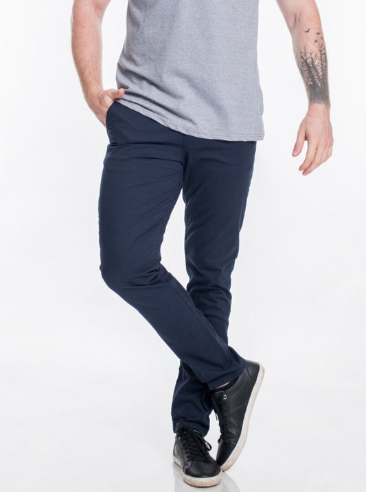 PANTALON CABALLERO GOYE SLIM AZUL MARINO