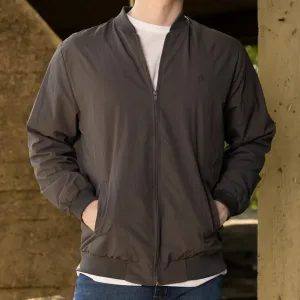 Campera Bomber Caballero Gris Oscuro