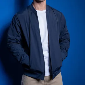 Campera Bomber Caballero Azul Marino