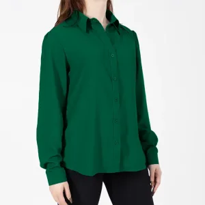 Camisa Dama Gasa M/L Mimos Verde Musgo